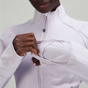 Lululemon Ribbed Nulu Cropped Define Jacket / Faint Lavender / size 12